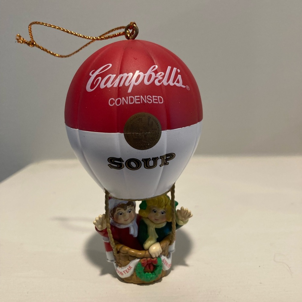 Vintage Campbell’s Soup balloon holiday ornament